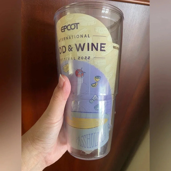 Disney Epcot 2022 Food/Wine Passholder 24oz Tervis Tumbler Chef Ratatouilli - Picture 2 of 5